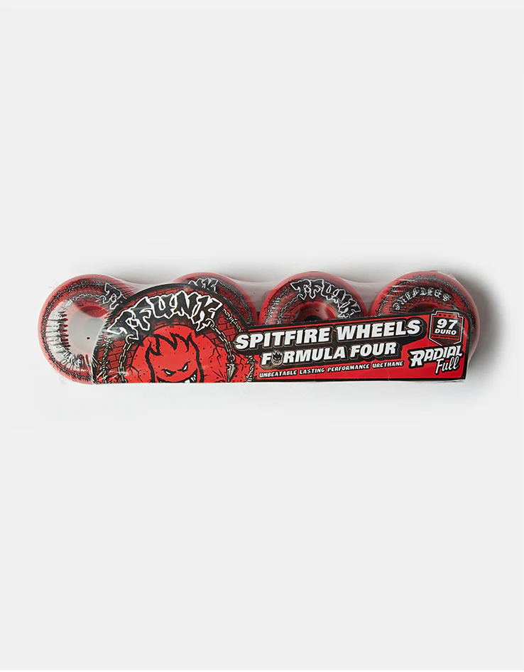 Spitfire T-Funk Raw Formula Four Radial Full 97d Skateboard Wheels - 57mm - Image 4