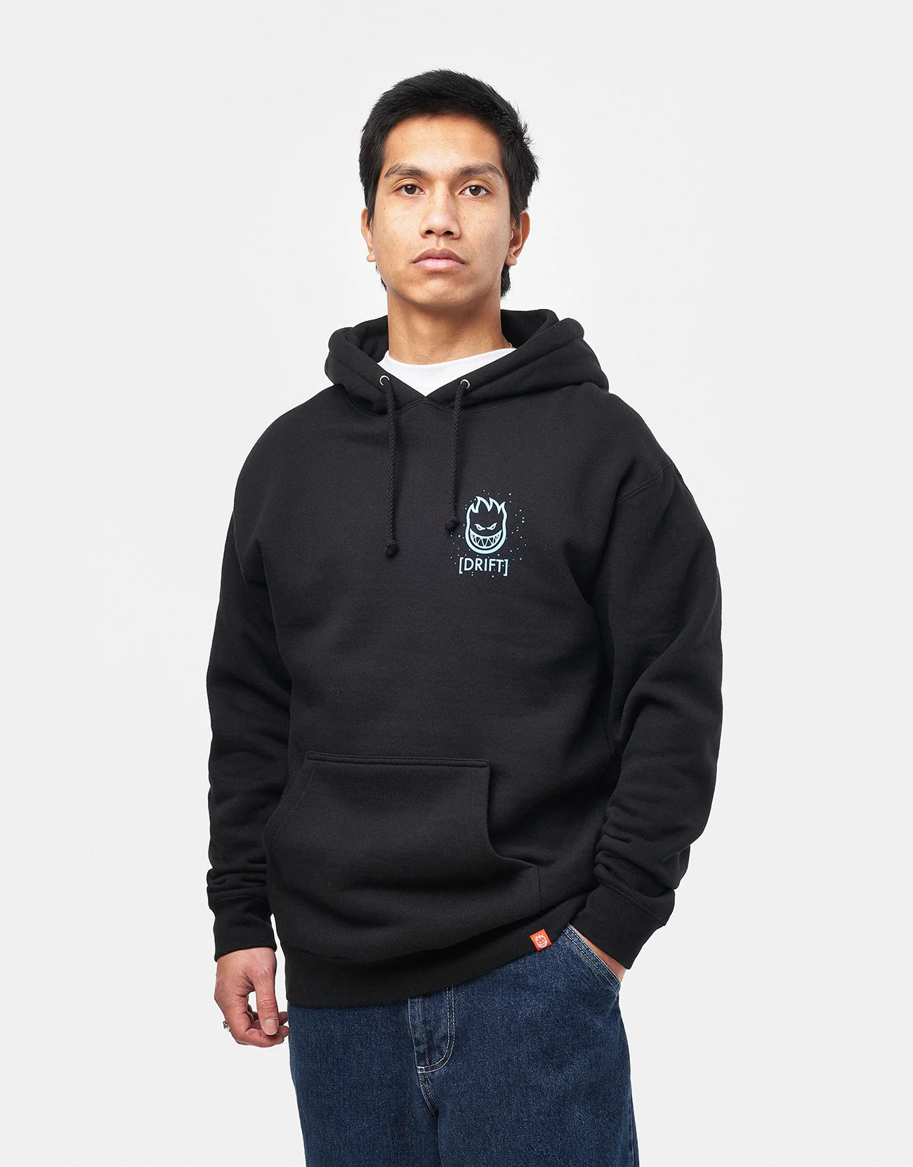 Spitfire x Atlantic Drift Jelly Classic Pullover Hoodie - Black - Image 3