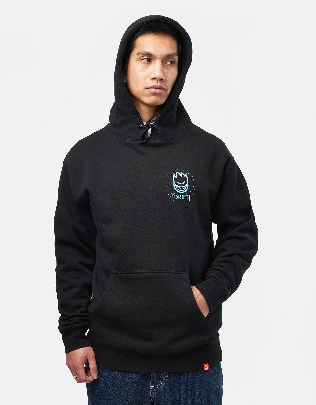 Spitfire x Atlantic Drift Jelly Classic Pullover Hoodie - Black - Image 7
