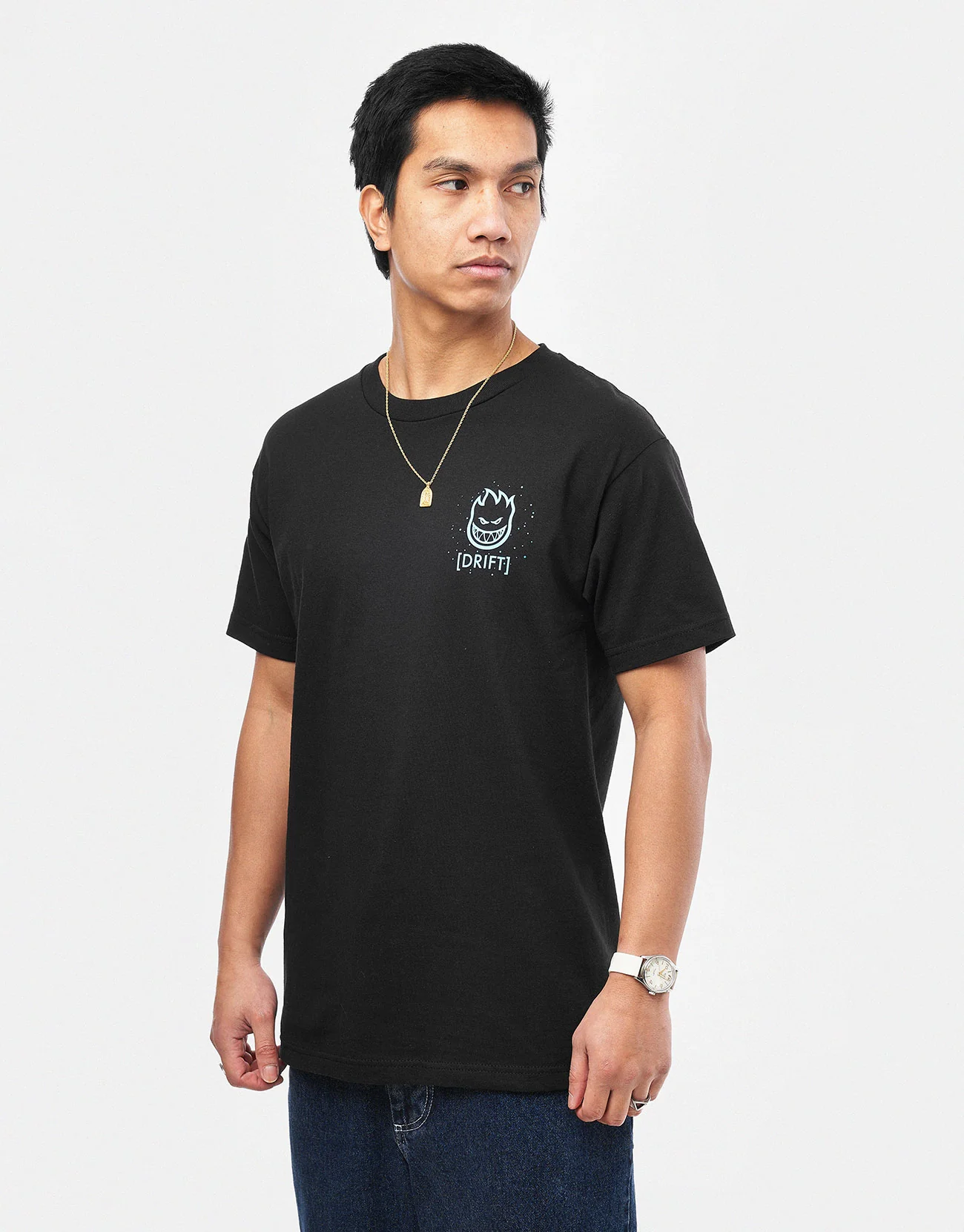 Spitfire x Atlantic Drift Jelly Classic T-Shirt - Black - Image 3