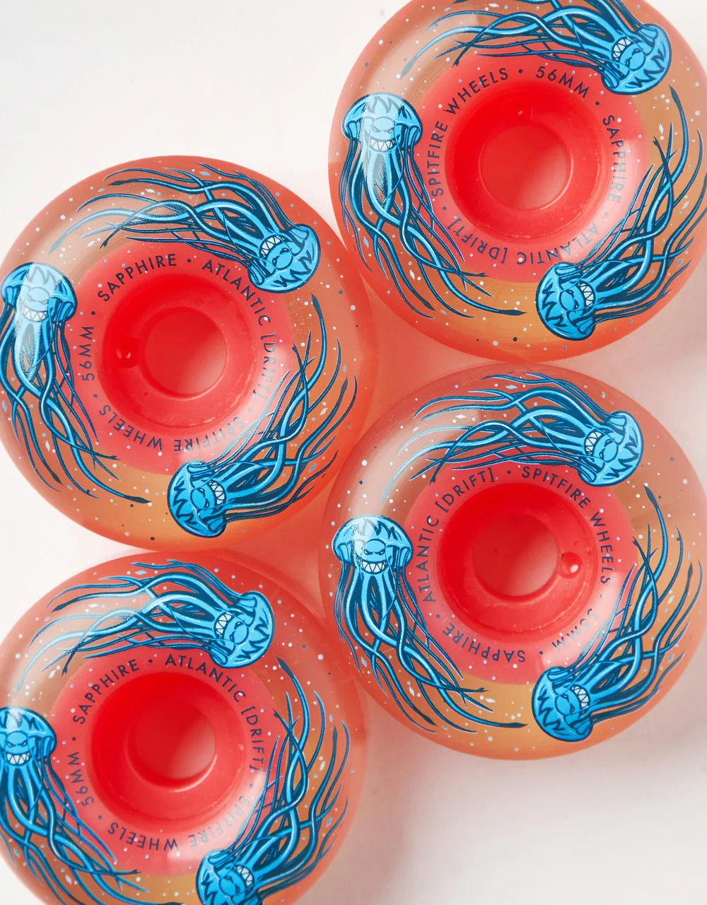 Spitfire x Atlantic Drift Sapphire Radial 90D Skateboard Wheels - 56mm - Image 2