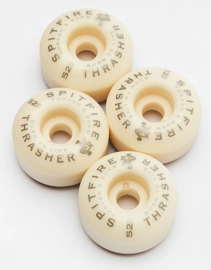 Spitfire x Thrasher Flame Classic Formula Four 99d Skateboard Wheels - 52mm - Image 5
