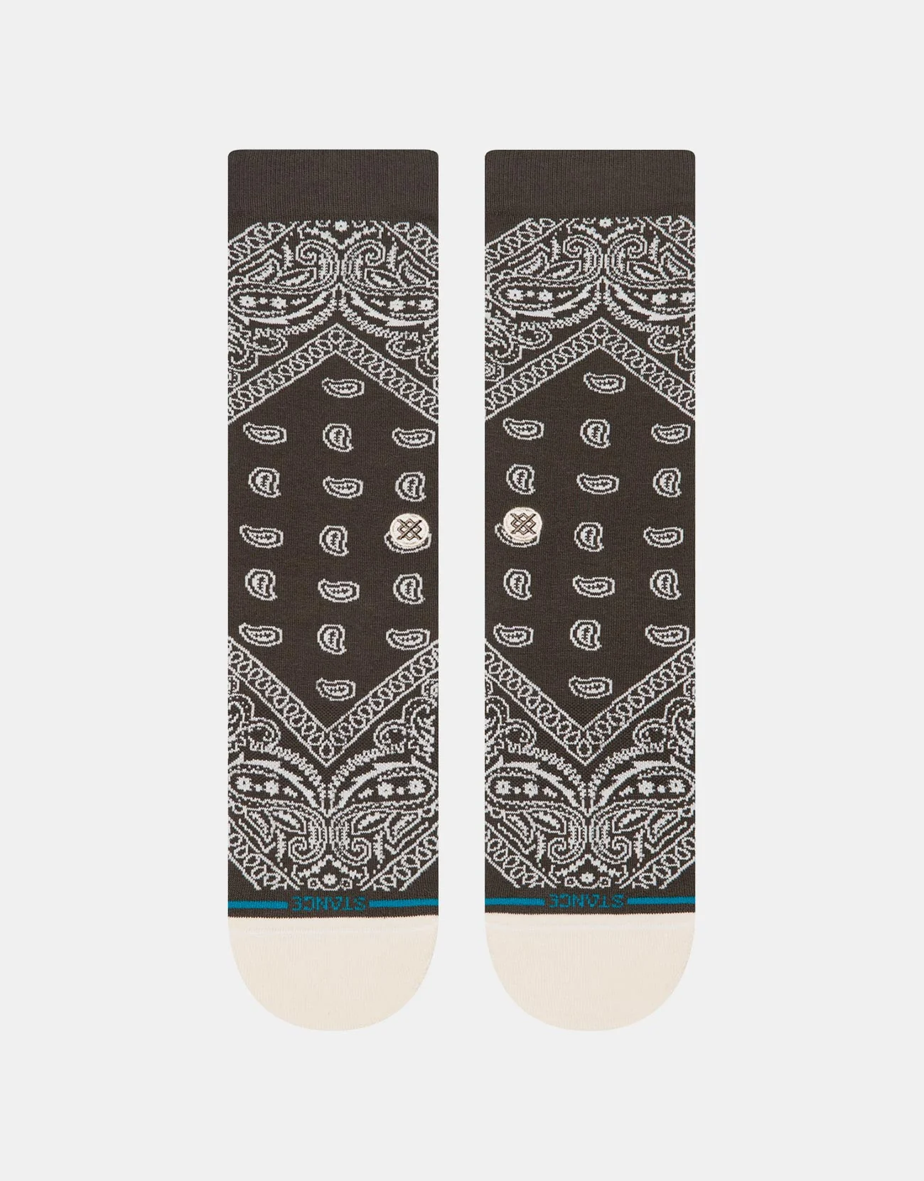 Stance Barrio Crew Socks - Washed Black - Image 2