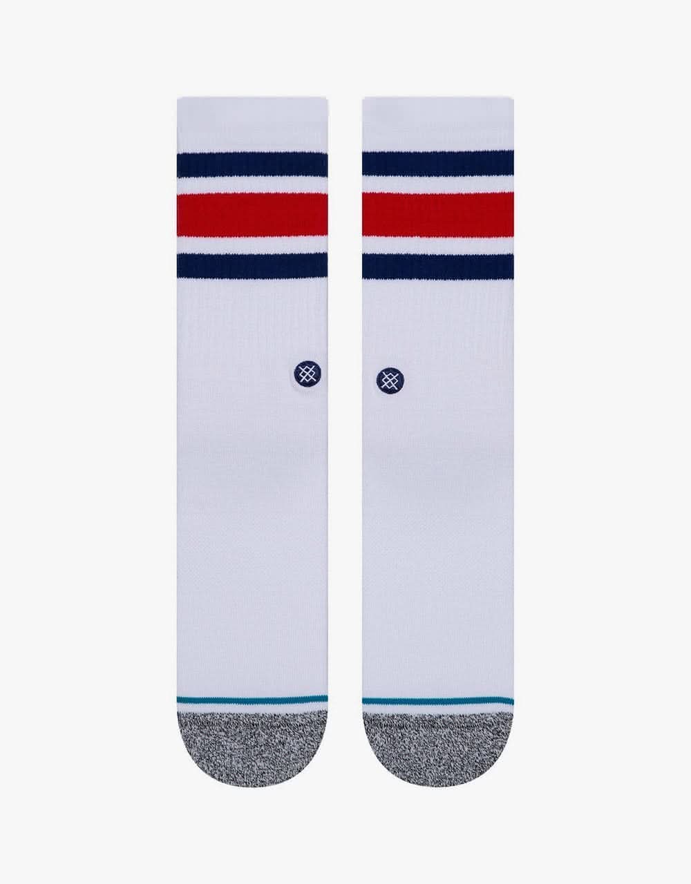 Stance Boyd ST Crew Socks - White/Blue - Image 2