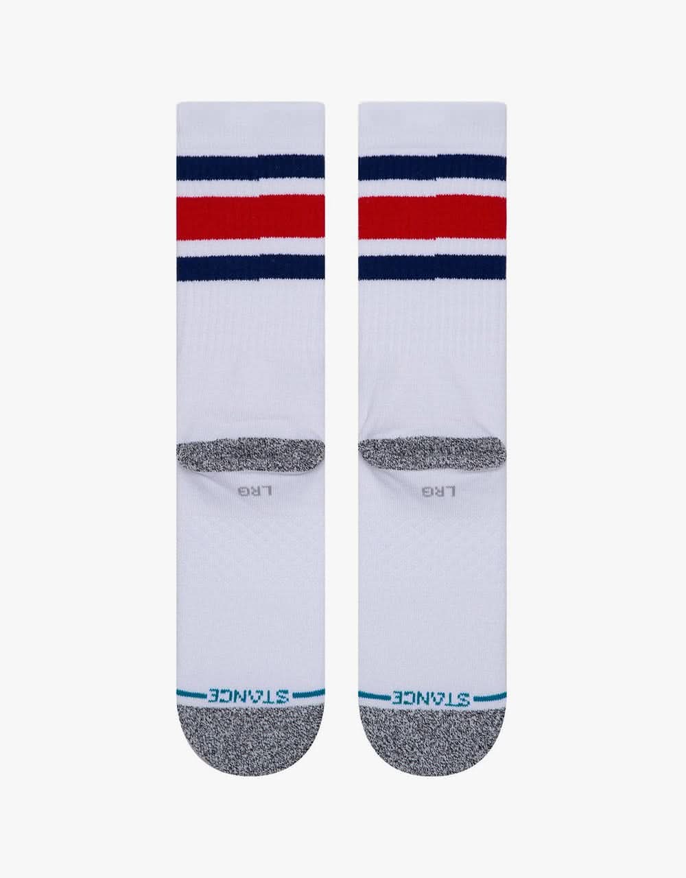 Stance Boyd ST Crew Socks - White/Blue - Image 3