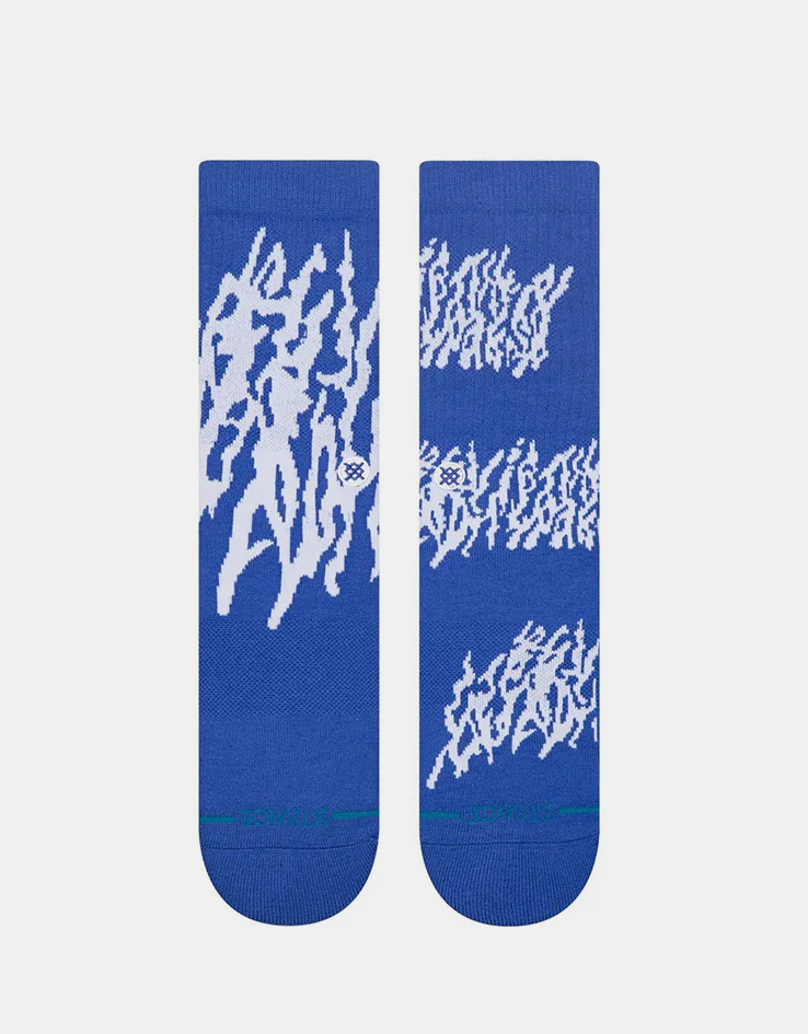 Stance Glacier Crew Socks - Cobalt Blue - Image 2
