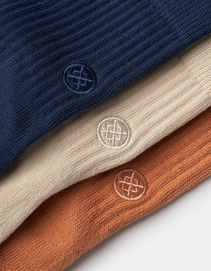 Stance Icon 3 Pack Quarter Socks - Mango - Image 2