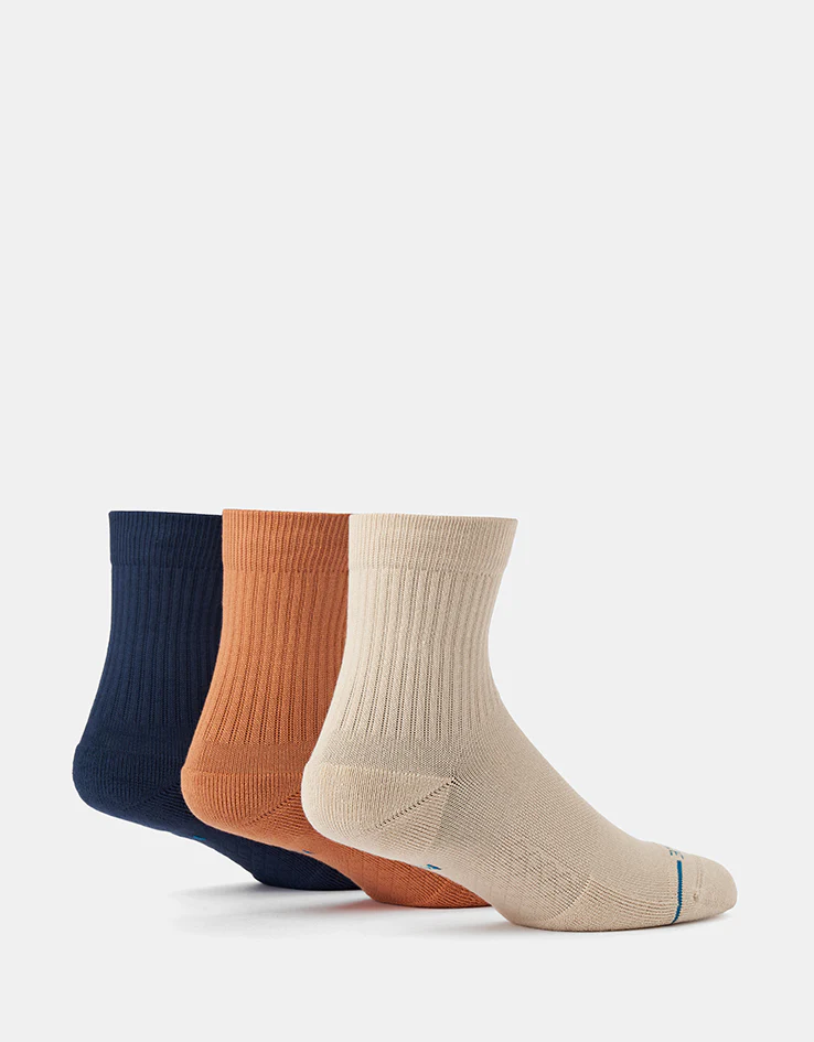 Stance Icon 3 Pack Quarter Socks - Mango - Image 3