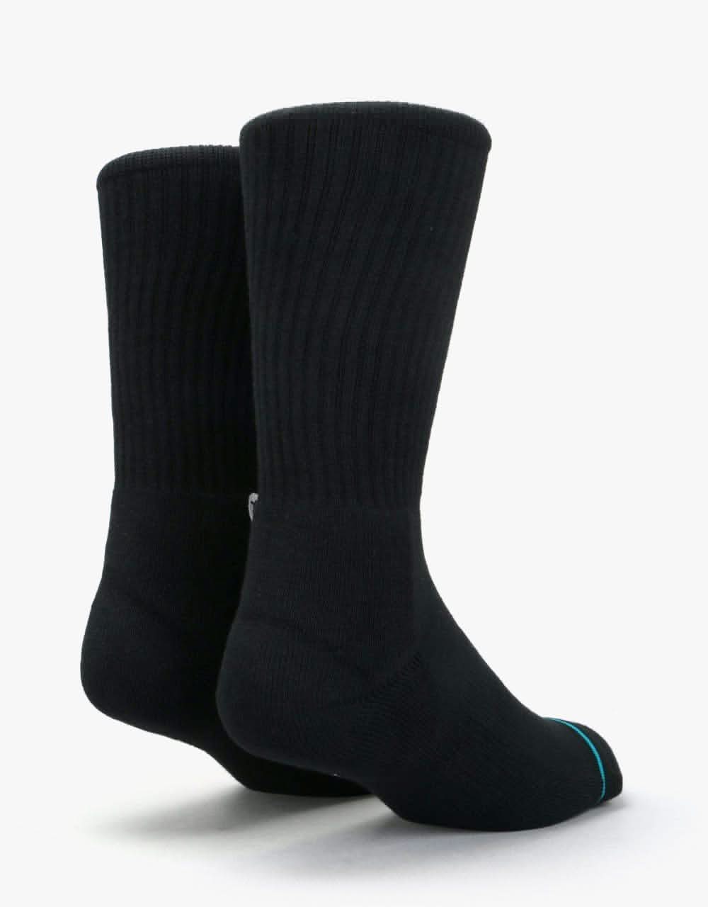 Stance Icon Classic Crew Socks - Black - Image 3