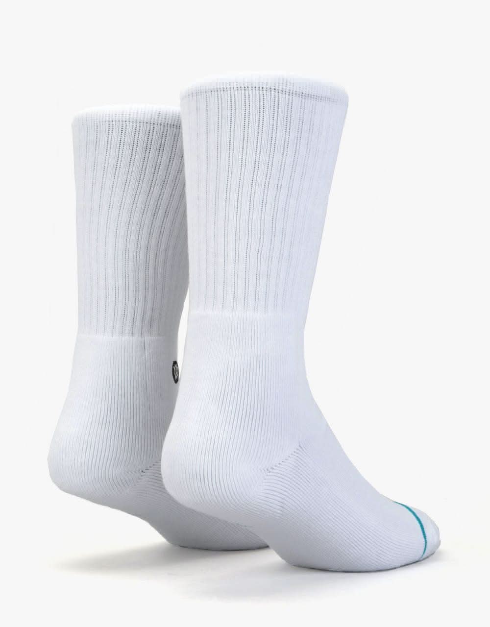 Stance Icon Classic Crew Socks - White - Image 3