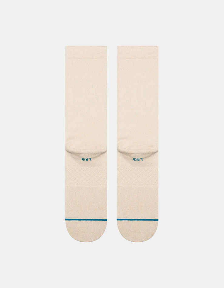 Stance Icon Crew Socks - Oatmeal - Image 3