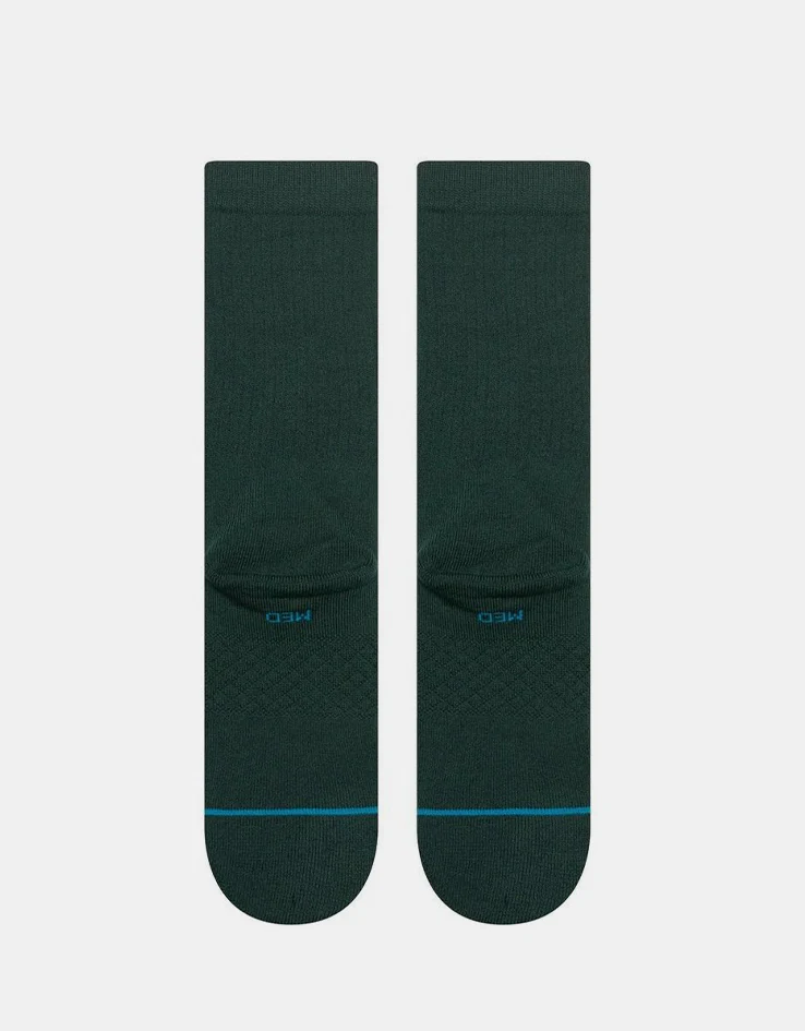 Stance Icon Dyed Crew Socks - Pine - Image 3