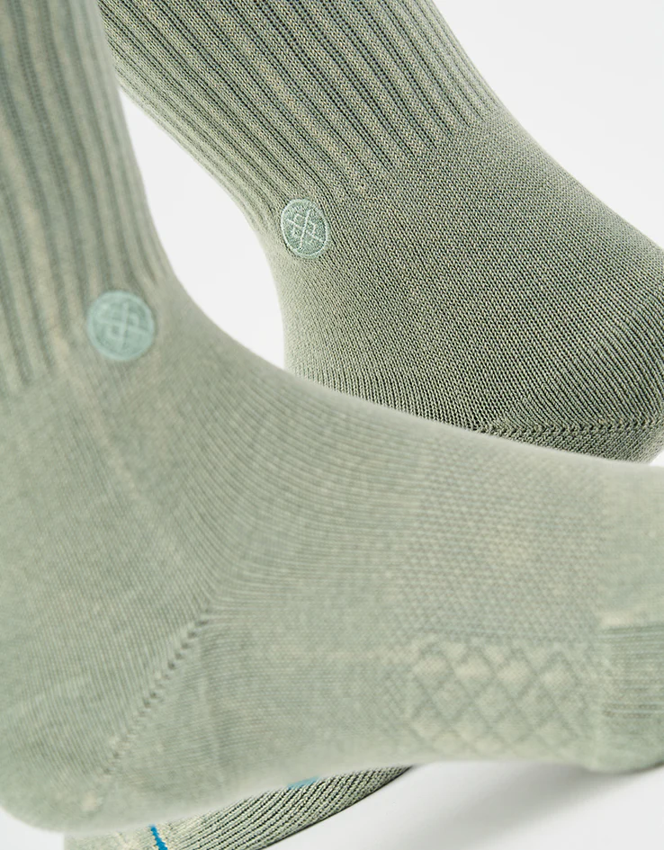Stance Icon Dyed Crew Socks - Sea Green - Image 5