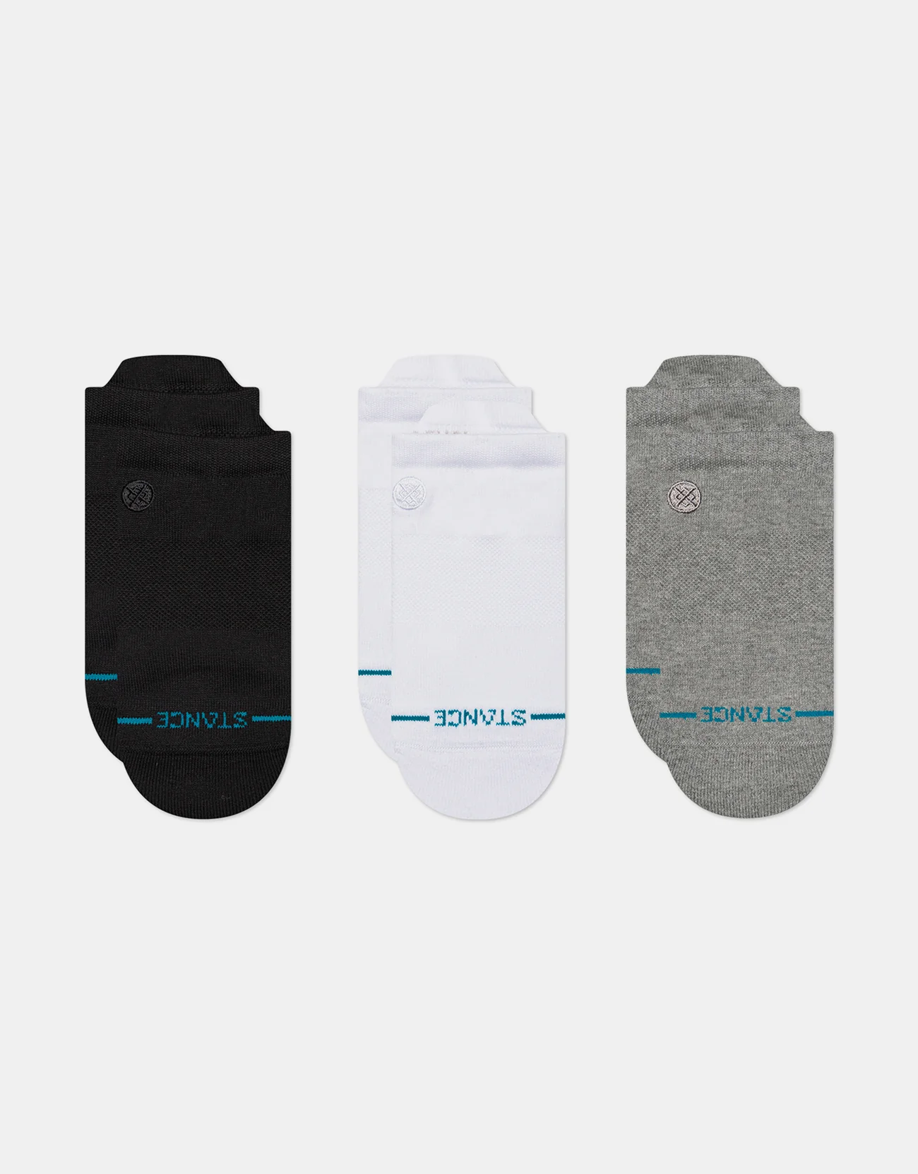 Stance Icon Low Tab 3 Pack Socks - Black - Image 2