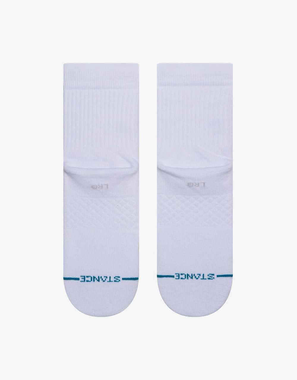Stance Icon Quarter Classic Crew Socks - White - Image 3