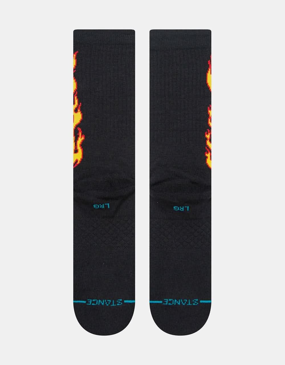 Stance x Chippa Wilson Flammed Crew INFIKNIT® Socks - Black - Image 3