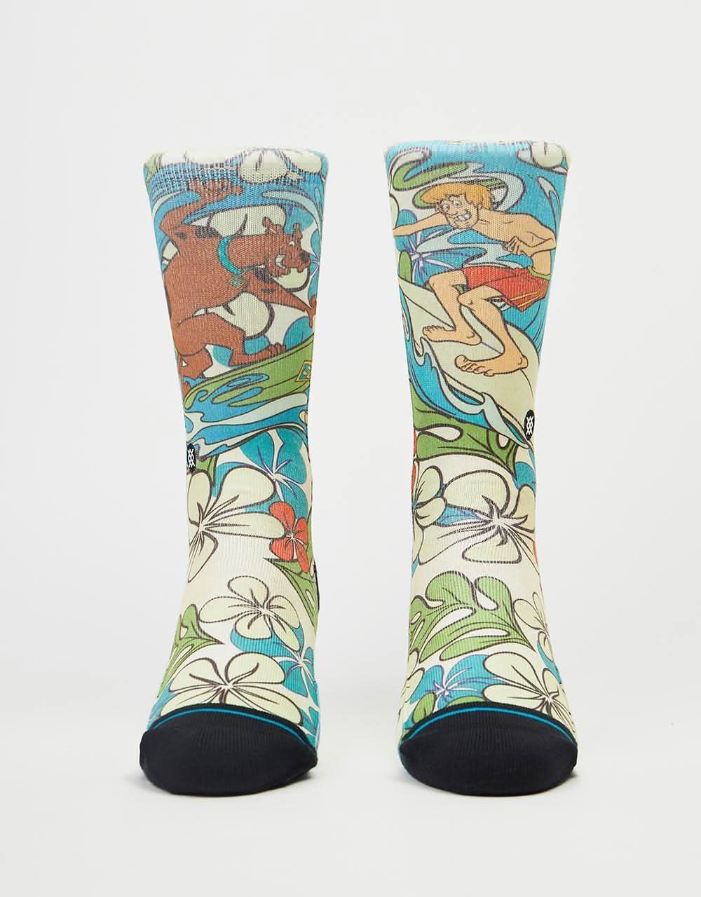 Stance x Scooby Doo Surfs Up Shaggy Crew Socks - Blue - Image 3