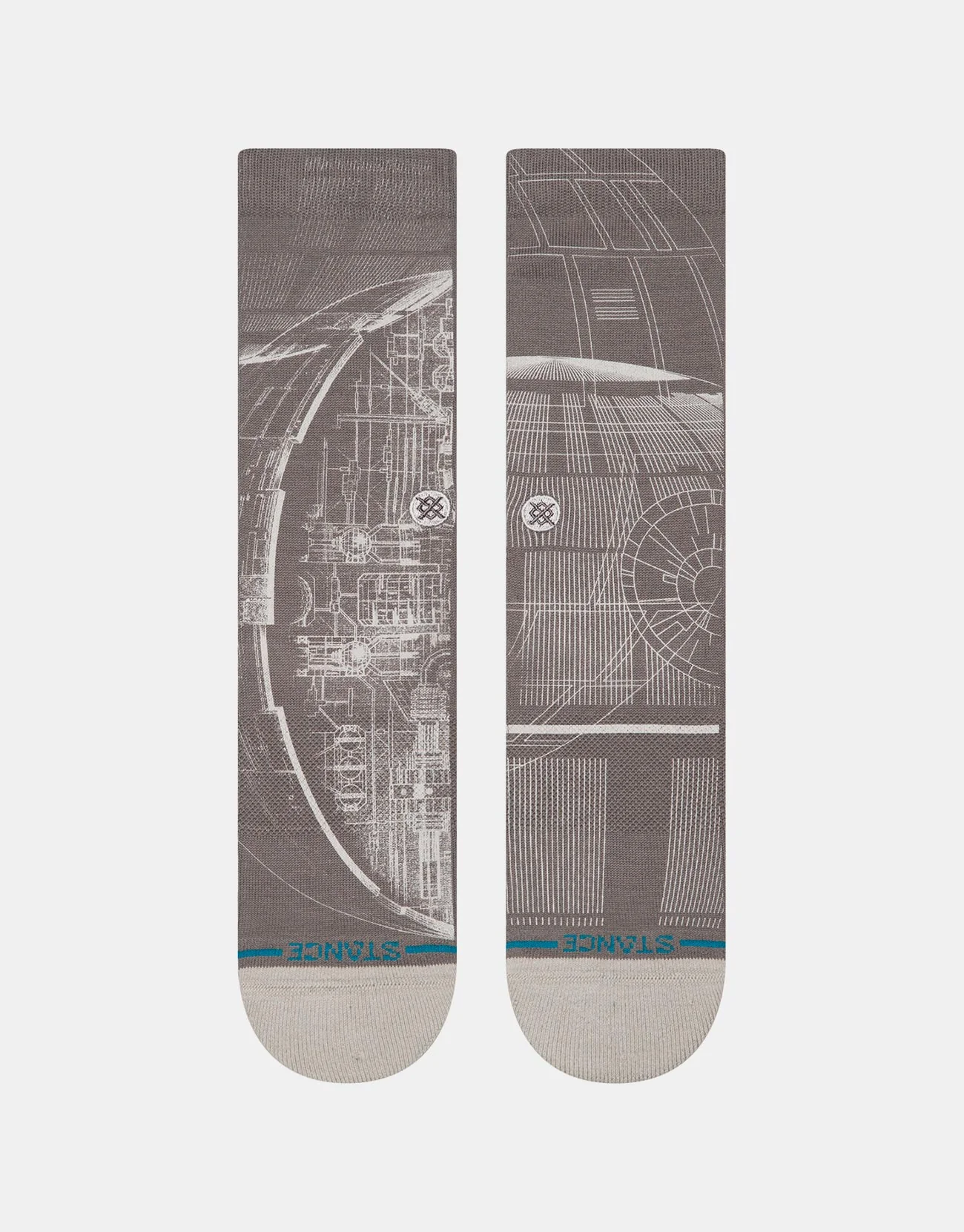 Stance x Star Wars Death Star Crew Socks - Grey - Image 2
