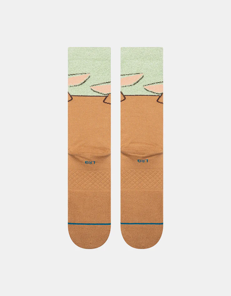 Stance x Star Wars Grogu Hungry Crew Socks - Green - Image 3