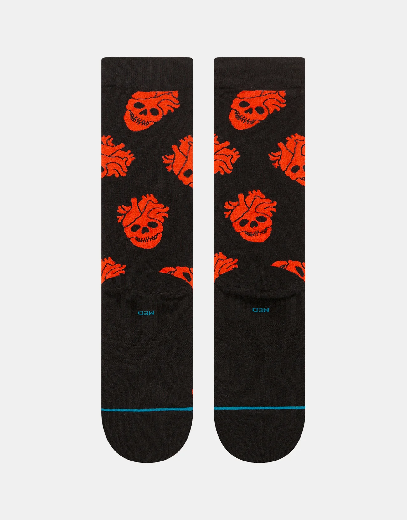 Stance x StrangeLove Fallin In Skull Crew Socks - Black - Image 3