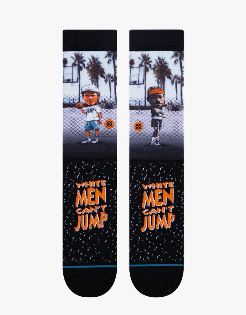 Stance x White Men Can't Jump Sid And Billy Crew Socks - Black - Image 2