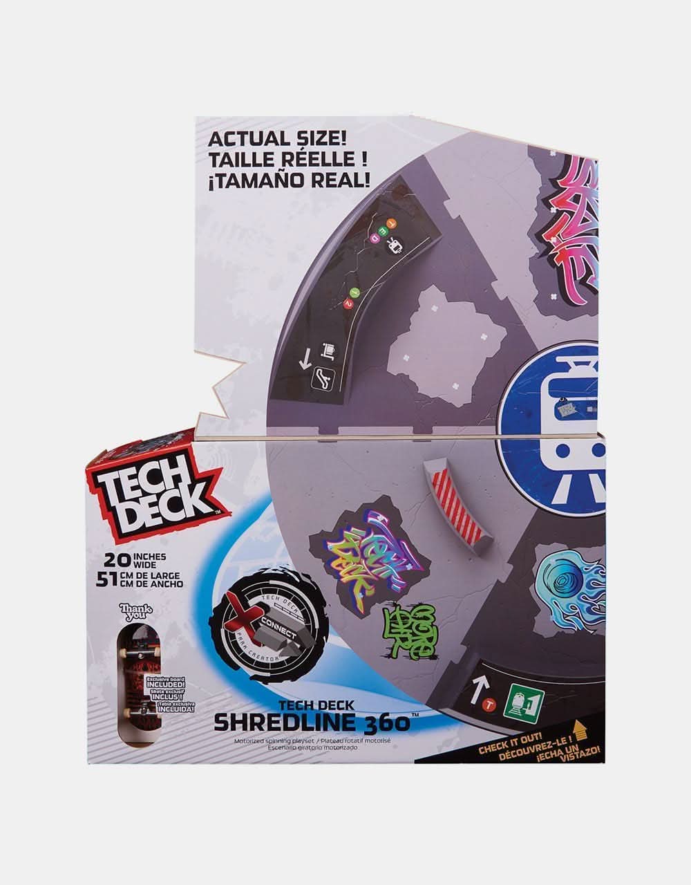 Tech Deck Fingerboard Shredline 360 Motorized Skate Park - Image 4