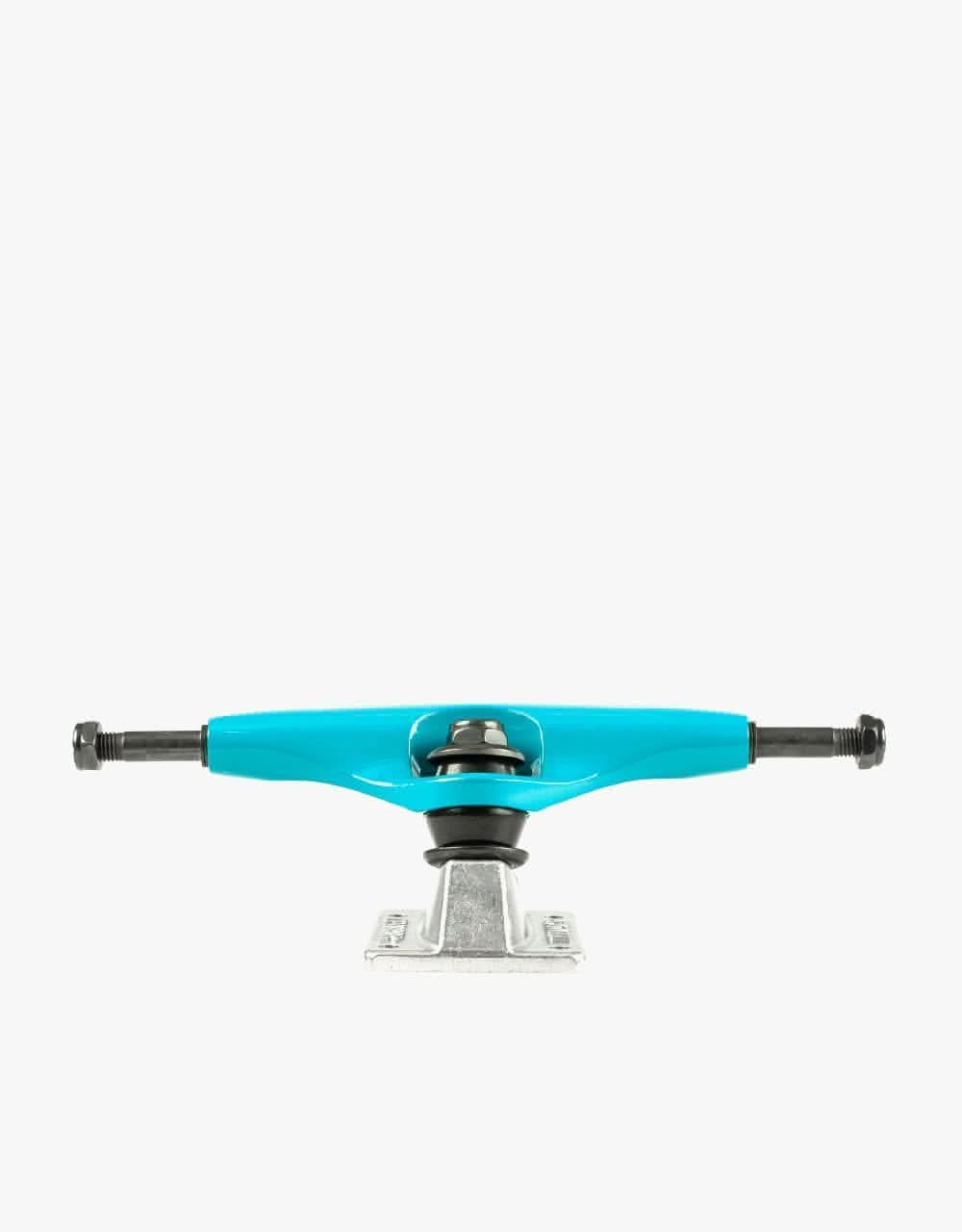 Tensor Alloys 5.25 Skateboard Trucks - Aqua/Raw (Pair) - Image 2