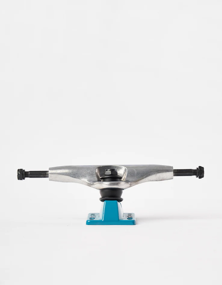 Tensor Alloys 5.25 Skateboard Trucks - Raw/Aqua (Pair) - Image 2