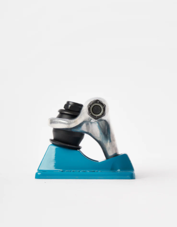 Tensor Alloys 5.25 Skateboard Trucks - Raw/Aqua (Pair) - Image 3
