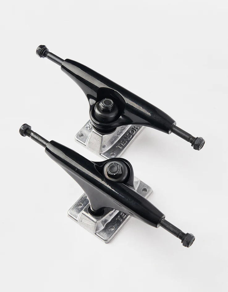 Tensor Alloys Skateboard Trucks - Black/Raw (Pair) - Image 4
