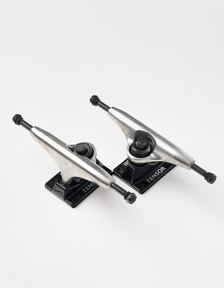 Tensor Alloys Skateboard Trucks - Raw/Black (Pair) - Image 4