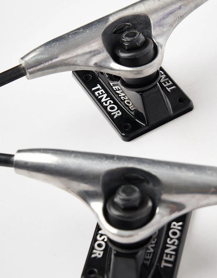 Tensor Alloys Skateboard Trucks - Raw/Black (Pair) - Image 5