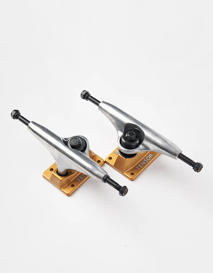 Tensor Alloys Skateboard Trucks - Raw/Gold (Pair) - Image 3