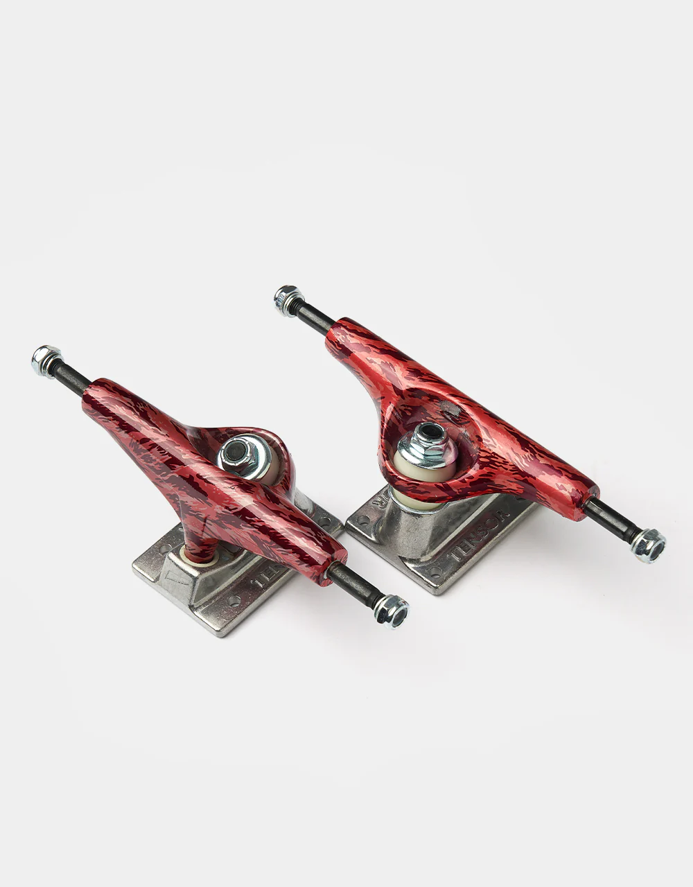 Tensor Alum Skateboard Trucks - Camo Red/Raw (Pair) - Image 3