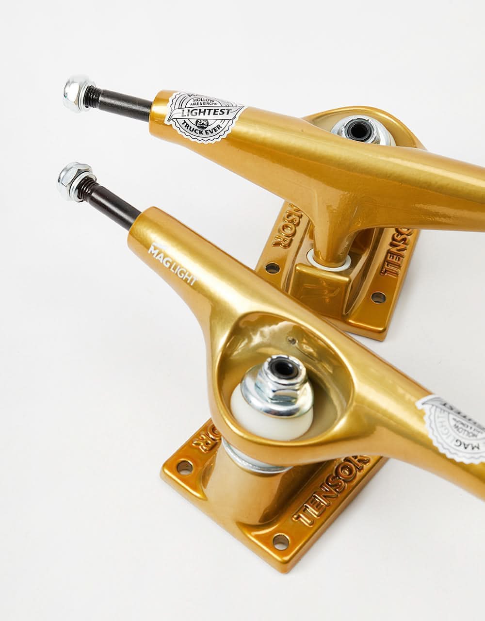 Tensor Mag Light Glossy 5.5 Skateboard Trucks - Gold - Image 4