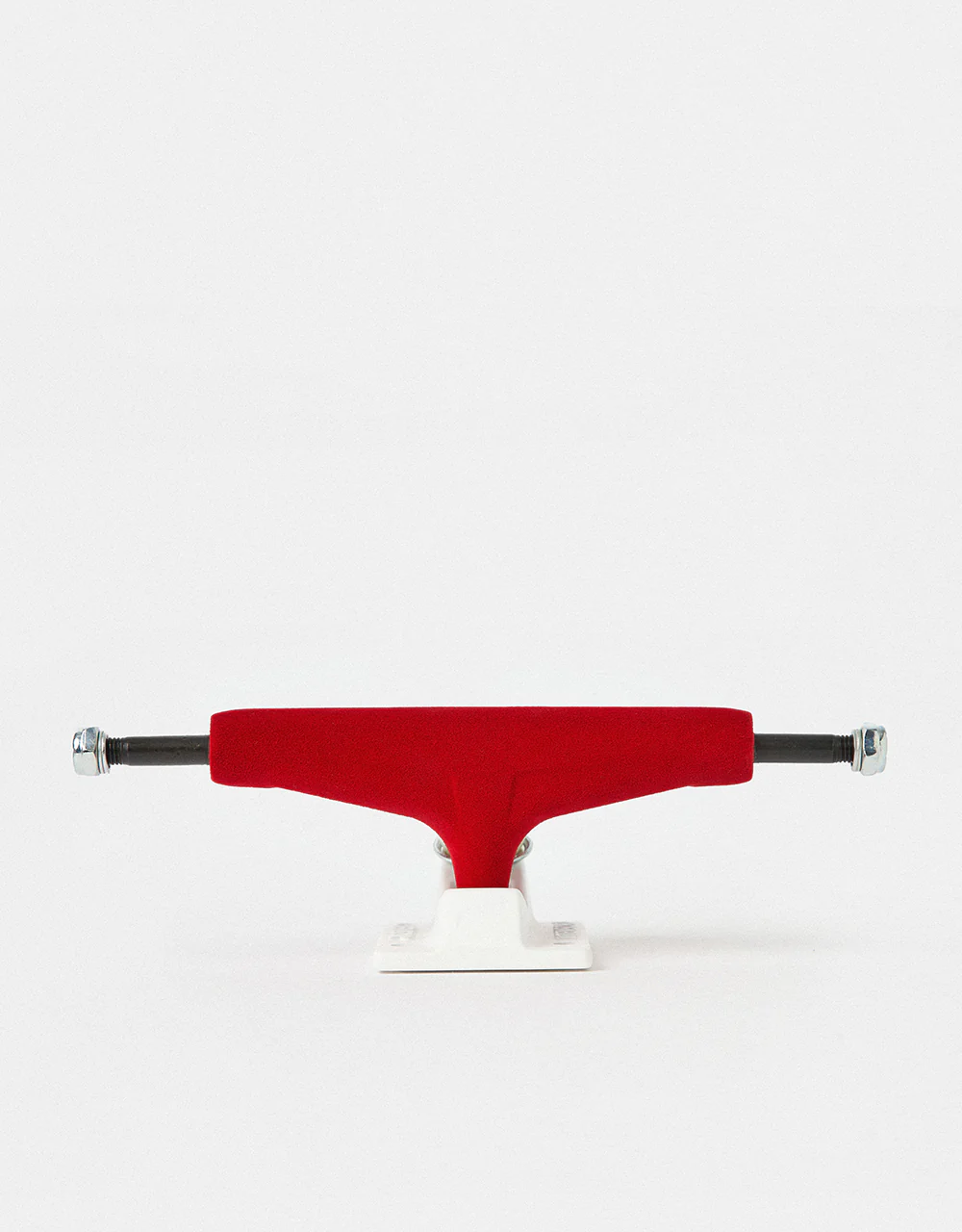 Tensor Velvet Mag Light 5.25 Skateboard Trucks - Red/White (Pair)