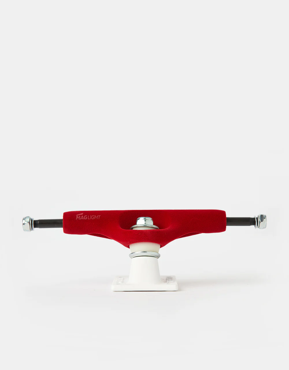 Tensor Velvet Mag Light 5.25 Skateboard Trucks - Red/White (Pair) - Image 3