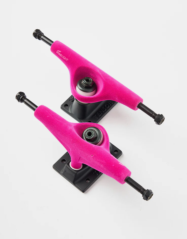 Tensor Velvet Mag Light Skateboard Trucks - Crimson/Black (Pair) - Image 4