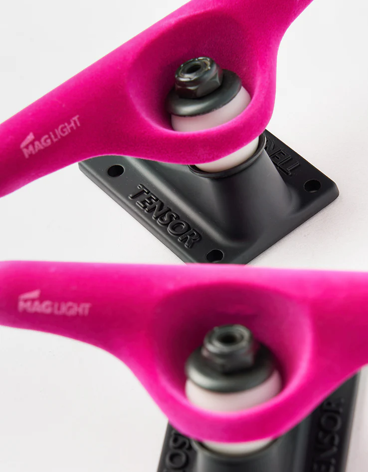 Tensor Velvet Mag Light Skateboard Trucks - Crimson/Black (Pair) - Image 5