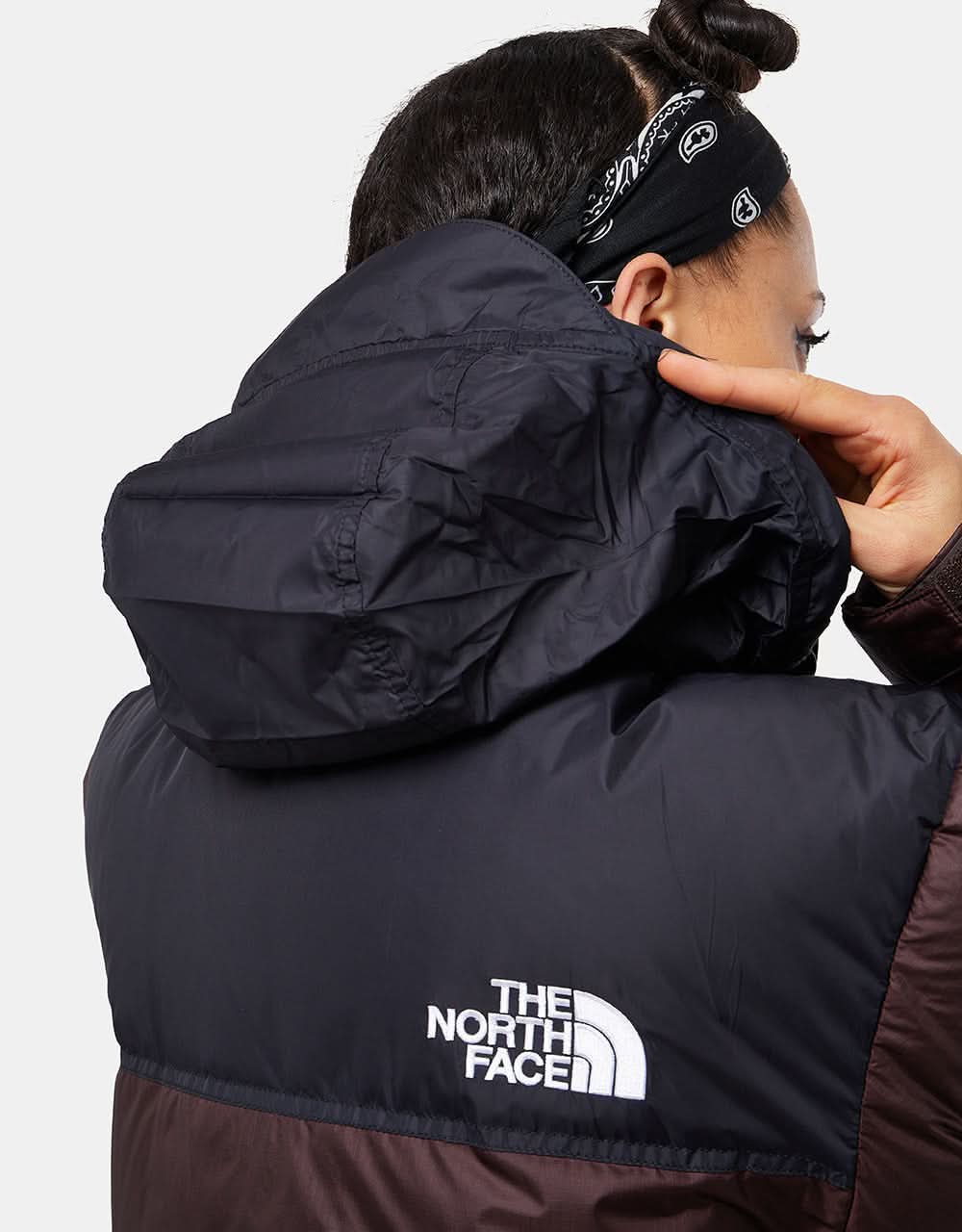 The North Face 1996 Retro Nuptse Jacket - Coal Brown/TNF Black - Image 20