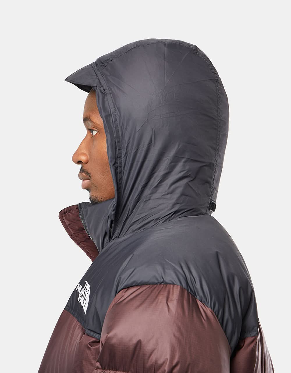 The North Face 1996 Retro Nuptse Jacket - Coal Brown/TNF Black - Image 6