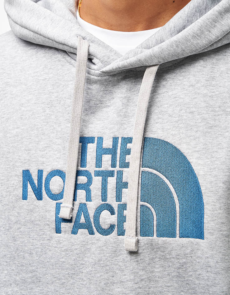 The North Face Drew Peak Pullover Hoodie - TNF Light Grey Heather/Blue - Image 5