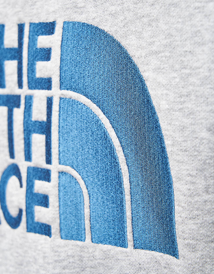 The North Face Drew Peak Pullover Hoodie - TNF Light Grey Heather/Blue - Image 6