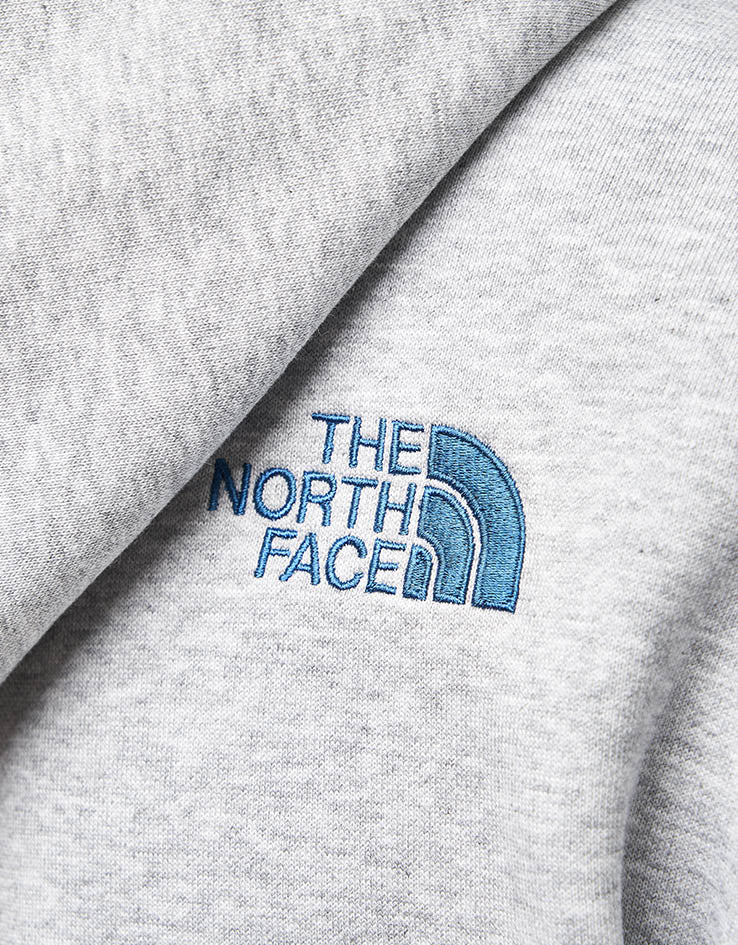 The North Face Drew Peak Pullover Hoodie - TNF Light Grey Heather/Blue - Image 7