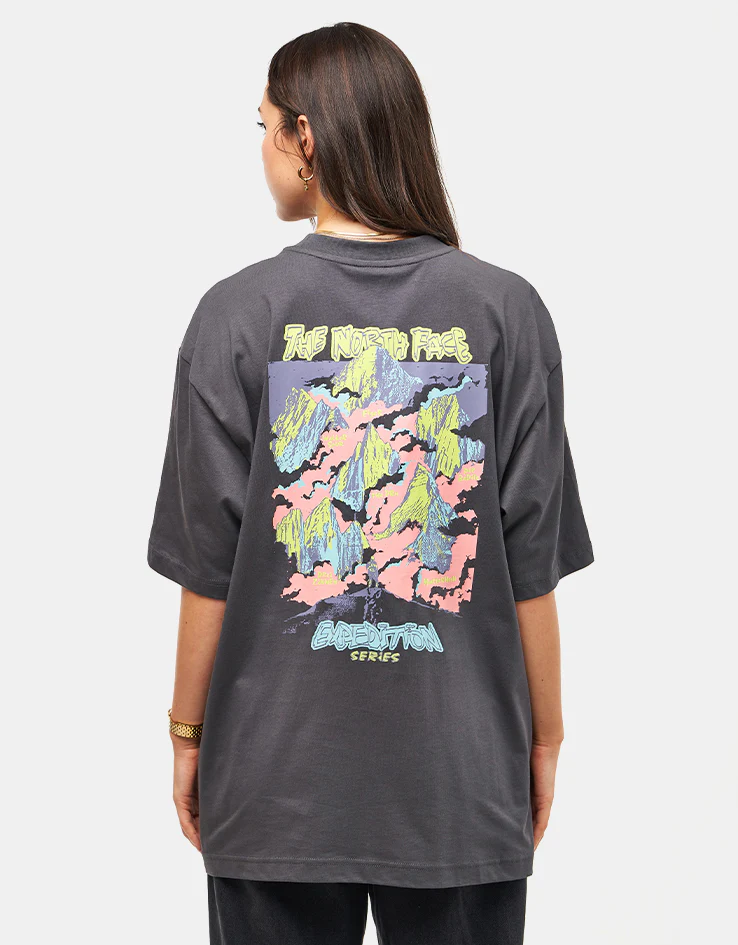 The North Face Expedition Celebration Oversized T-Shirt - Anthracite Grey - Image 5