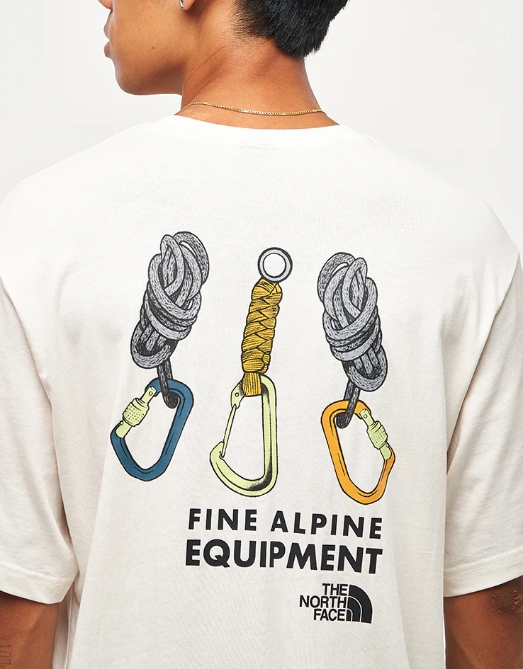 The North Face Explore Gear Relaxed T-Shirt - White Dune - Image 3
