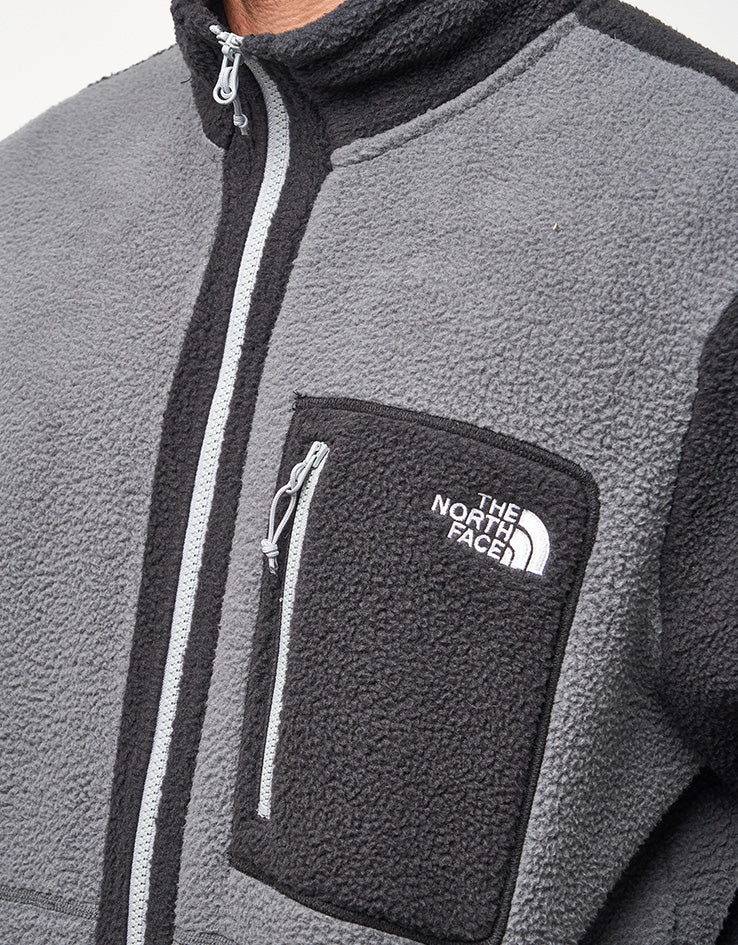 The North Face Yumiori Full Zip Fleece - Anthracite Grey/TNF Black - Image 6