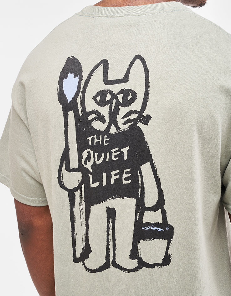 The Quiet Life Art & Design Studio T-Shirt - Green - Image 3