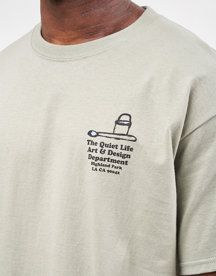 The Quiet Life Art & Design Studio T-Shirt - Green - Image 4