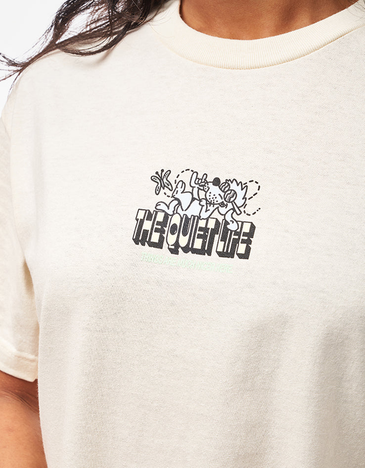 The Quiet Life As Slow As Possible T-Shirt - Cream - Image 8